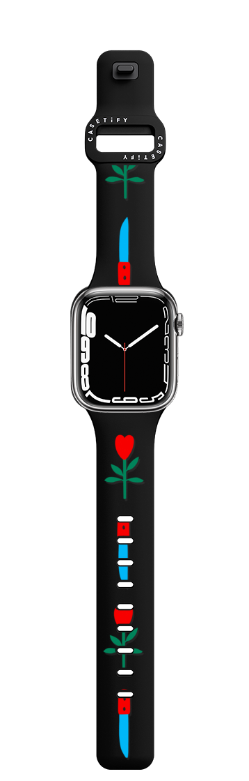 Love & Protection by Katie Benn | Apple Watch Series 7-9 (45mm) / Impact Band / Black | Image 1