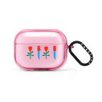 Love & Protection by Katie Benn | AirPods Pro 2 / Earbuds Impact Case / Pink Fizz | Image 1