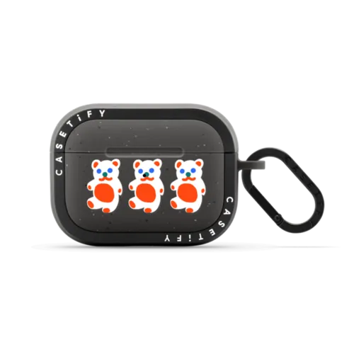Baby Bear by Katie Benn | AirPods Pro 2 / Earbuds Bounce Case / Matte Charcoal | Image 1