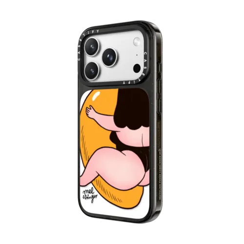 Mango Babe By Mel Stringer | iPhone 18 Pro Max / Impact Case MagSafe Compatible - Glossy / Glossy Black | Image 2
