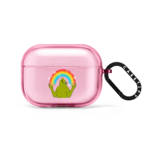 Procrastination | AirPods Pro 2 / Earbuds Impact Case / Pink Fizz | Image 1