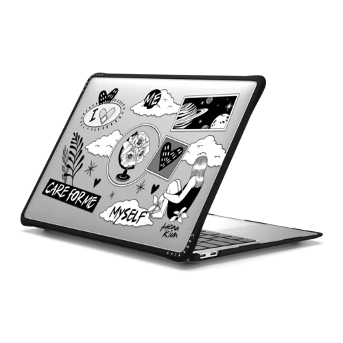 Self Care | MacBook Air 13-inch (M1 / Intel) / MacBook Impact Case / Black | Image 1