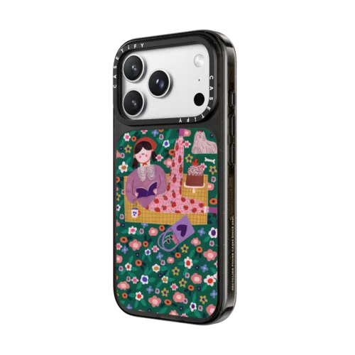 MEADOW by Daria Solak Illustrations | iPhone 18 Pro Max / Impact Case MagSafe Compatible - Glossy / Glossy Black | Image 2