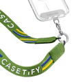 Team CASETiFY Slogan Cross-Body Strap - Green  | Image 1
