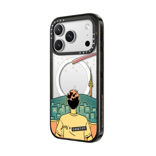 Shooting Star for Him by Grim B | iPhone 17 Pro Max / Impact Case MagSafe Compatible / Black | Image 2