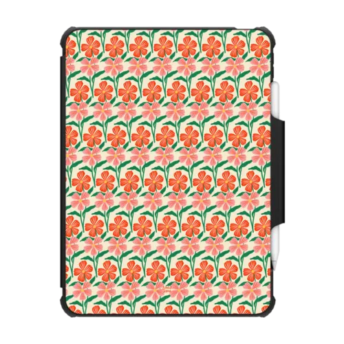 Paradise Floral | iPad Pro 11-inch (3rd/4th gen) / iPad Impact Folio Case / Black | Image 1