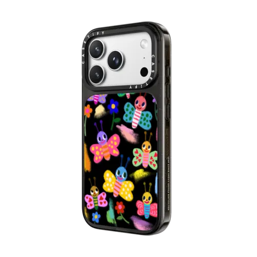 Butterflies | iPhone 18 Pro Max / Impact Case MagSafe Compatible - Glossy / Glossy Black | Image 2