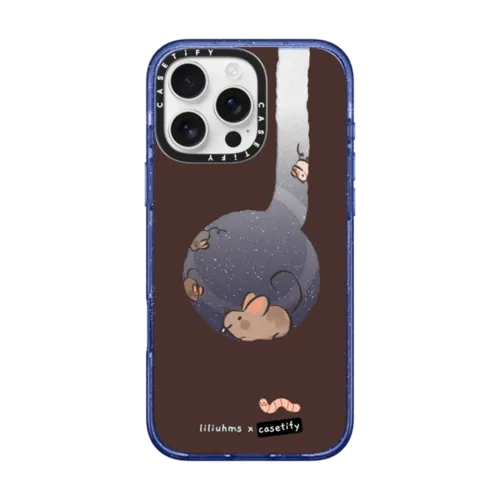 Mouse House | iPhone 16 Pro Max / Impact Case MagSafe Compatible / Glitter Indigo | Image 1