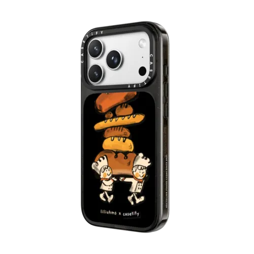 GOOD BREAD! | iPhone 18 Pro Max / Impact Case MagSafe Compatible - Glossy / Glossy Black | Image 2