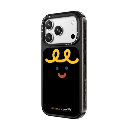 Macaroni Smile by liliuhms | iPhone 18 Pro / Impact Case MagSafe Compatible - Glossy / Glossy Black | Image 2