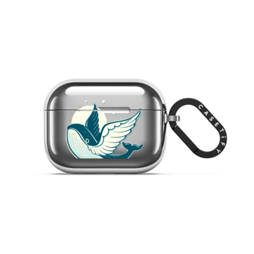 Flying Whale | AirPods Pro 3 / Earbuds Mirror Case / Silver | Image 1