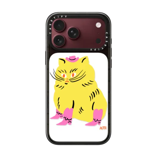 Cowboy Kitten by Kristina Micotti | iPhone 18 Pro Max / Impact Case MagSafe Compatible - Glossy / Glossy Black | Image 1