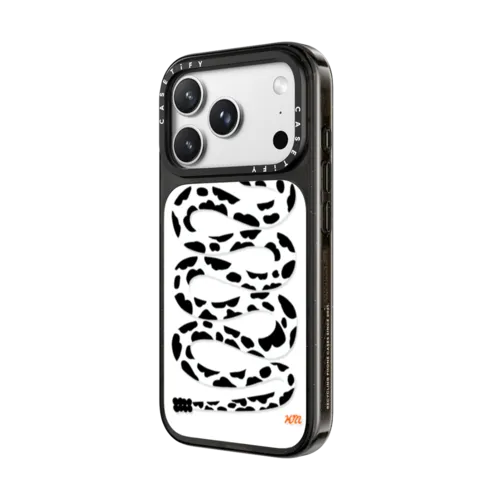 Cow Print Snake by Kristina Micotti | iPhone 18 Pro Max / Impact Case MagSafe Compatible - Glossy / Glossy Black | Image 2