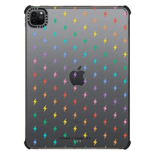 Electric Rainbow | iPad Pro 11-inch (3rd/4th gen) / iPad Impact Case / Black | Image 1