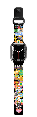 Vibe Stickers | Apple Watch Series 7-9 (45mm) / Impact Band / Black | Image 1