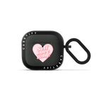 SELF LOVE BABY AIRPODS | AirPods 4 & 5 / Earbuds Bounce Case / Charcoal | Image 1