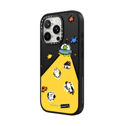 Alien Invader | iPhone 16 Pro Max / Impact Case MagSafe Compatible / Matte Black | Image 2