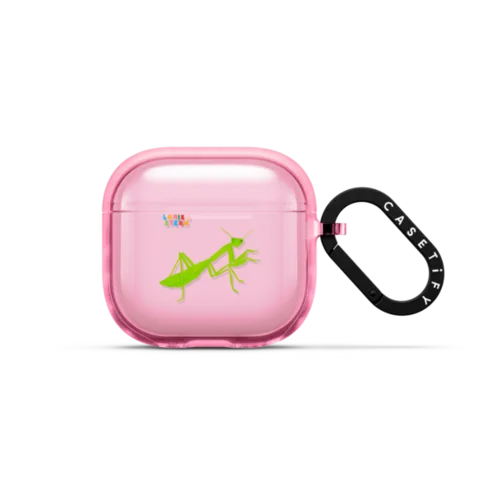 Praying Mantis | AirPods 4 & 5 / Earbuds Impact Case / Pink Fizz | Image 1