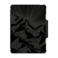 AIM HIGH 2 IPAD, BLACK & WHITE MOUNTAINS MINIMALIST LINES NATURE MOUNTAIN ILLUSTRATION | iPad Pro 11-inch (3rd/4th gen) / iPad Impact Folio Case / Black | Image 1