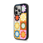 Retro Florals | iPhone 15 Pro / Impact Case MagSafe Compatible / Matte Black | Image 2