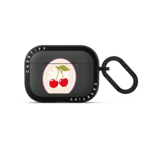 Cherry airpods | AirPods Pro 3 / Earbuds Bounce Case / Matte Charcoal | Image 1