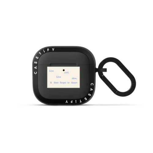 Live Cool | AirPods 4 & 5 / Earbuds Bounce Case / Charcoal | Image 1