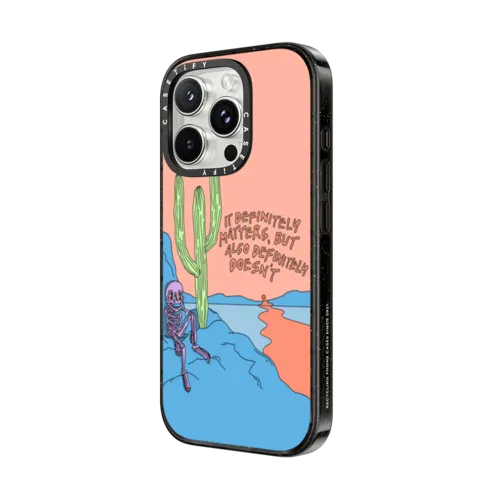 It Definitely Matters by Emma Atterbury | iPhone 16 Pro Max / Impact Case MagSafe Compatible / Black | Image 2