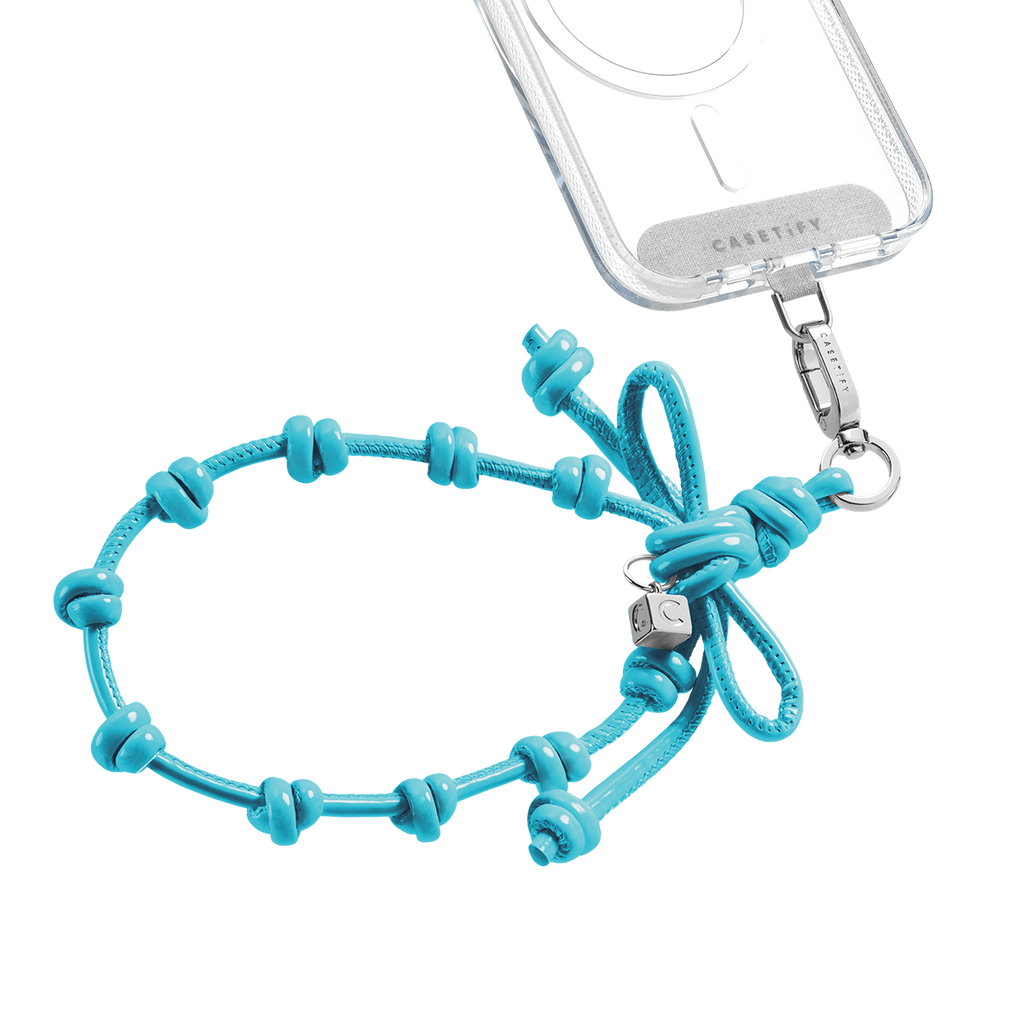 Bow Charm Wristlet - Mint Blue | Image 1