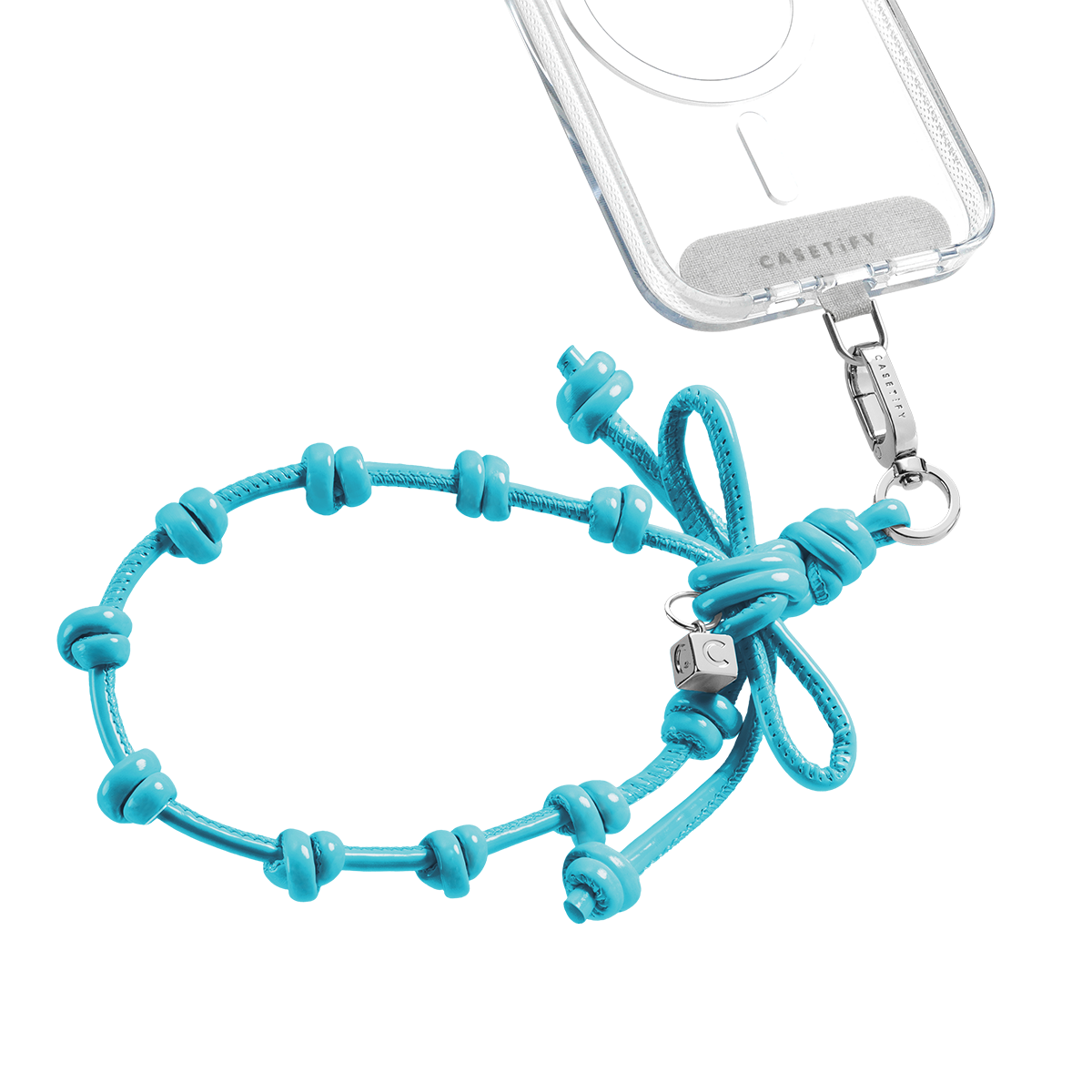 Bow Charm Wristlet - Mint Blue | Image 1
