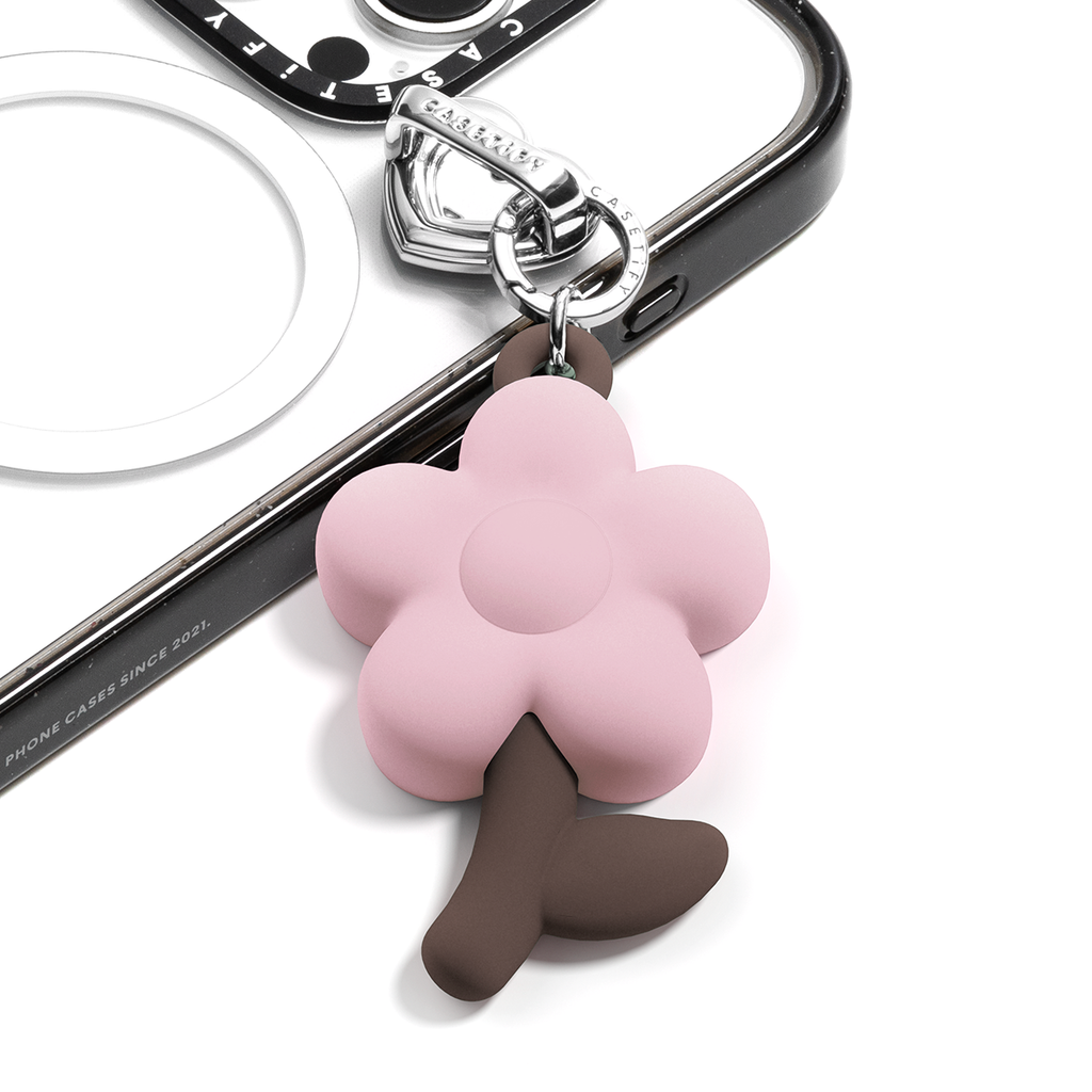 Charm Keychain - Silicon Flower - Cherry Blossom