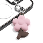 Charm Keychain - Silicon Flower - Cherry Blossom