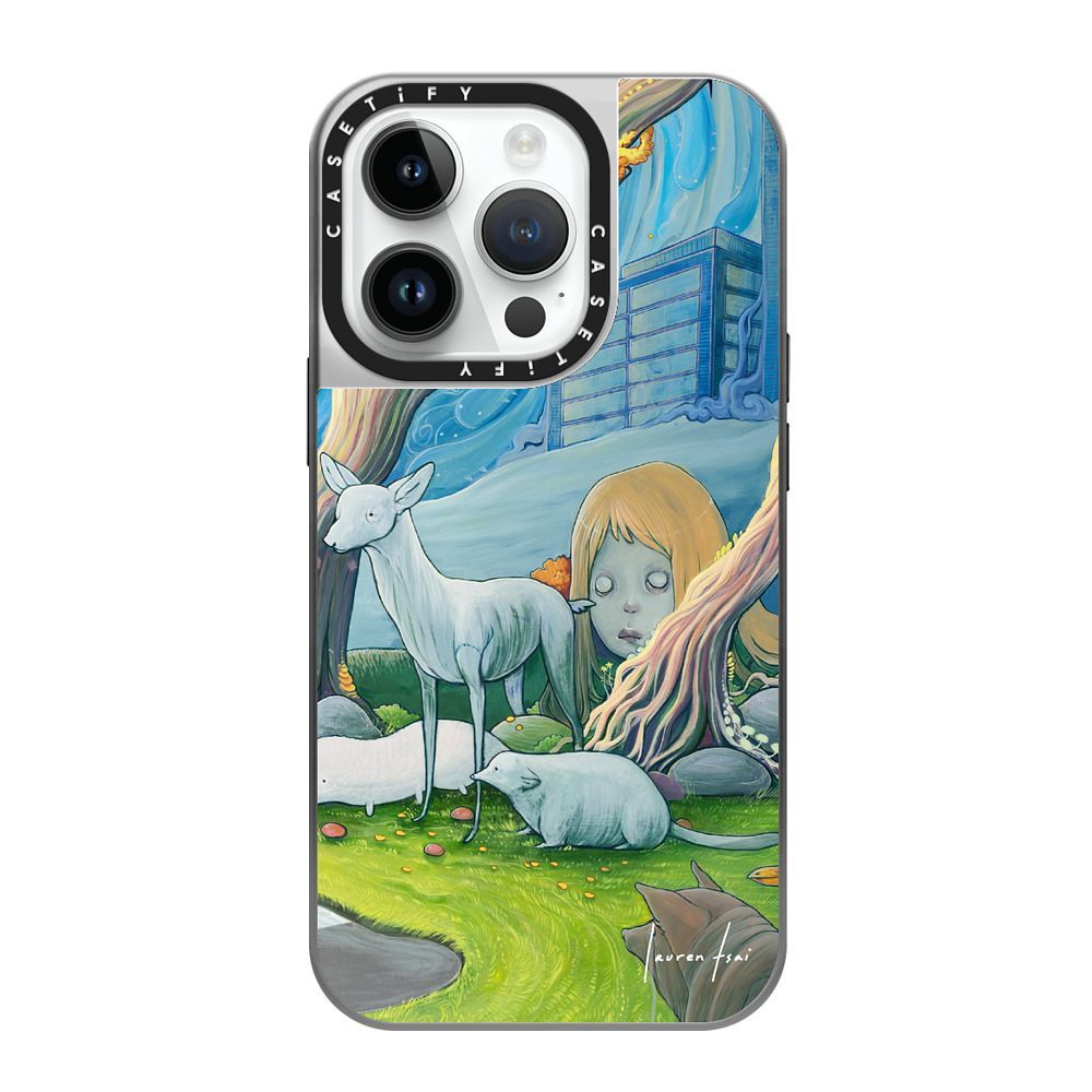 Lauren Tsai Exclusive Gift Box - iPhone 14 Pro Magsafe Compatible Mirror Case Silver/Silver x 3