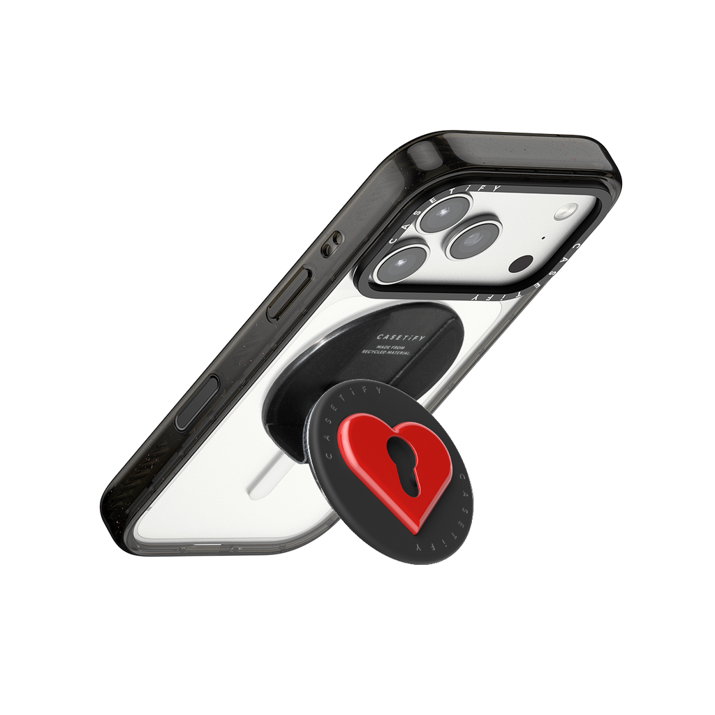 Snappy Love Lock Grip Stand - Red Heart