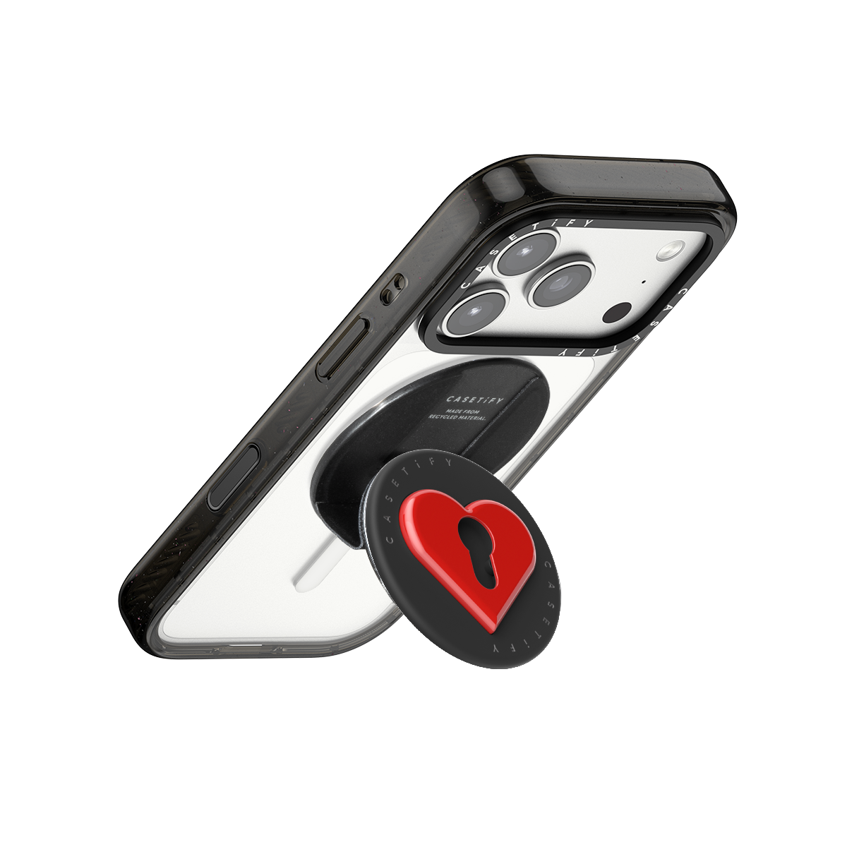 Snappy Love Lock Grip Stand - Red Heart