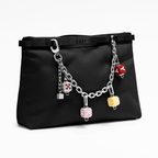 Chain Bag Charm - Shiny Silver