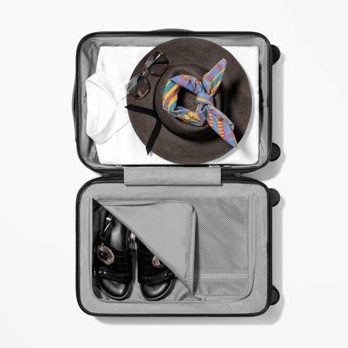 Winter Wonderland | 29" Check-In Trunk Suitcase / Bounce Suitcase / Matte Black | Image 2