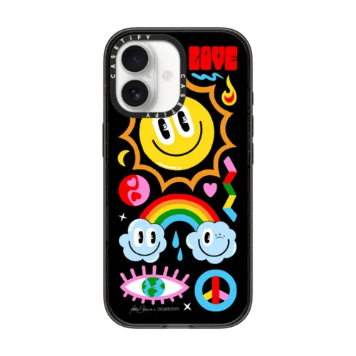 RAINBOW | iPhone 17 / Impact Case MagSafe Compatible / Black | Image 1