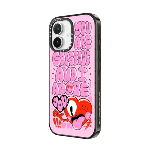 you are gorgeous and I adore you | iPhone 17 / Impact Case MagSafe Compatible / Black | Image 2