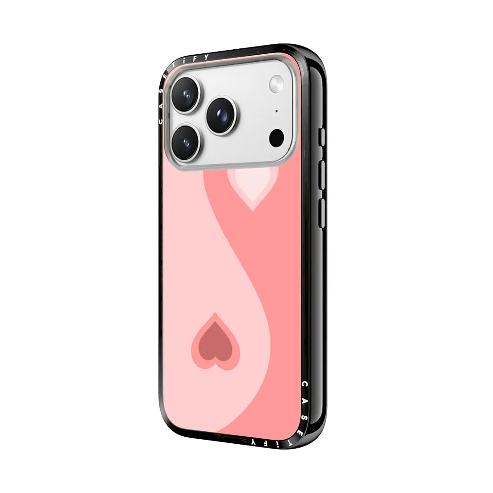 Heart Yin Yang - Pink