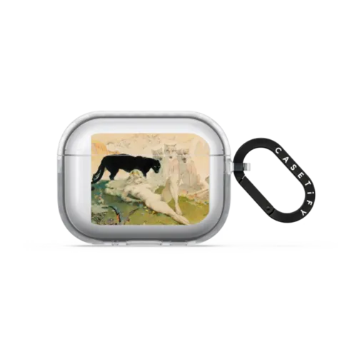Golden Girl by Frazetta Girls | AirPods Pro 3 / Earbuds Impact Case / Frost | Image 1