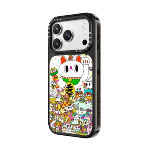 Lucky Cat | iPhone 18 Pro Max / Impact Case MagSafe Compatible - Glossy / Glossy Black | Image 2