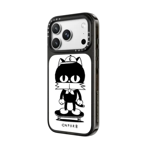 Catsk8 | iPhone 18 Pro Max / Impact Case MagSafe Compatible - Glossy / Glossy Black | Image 2