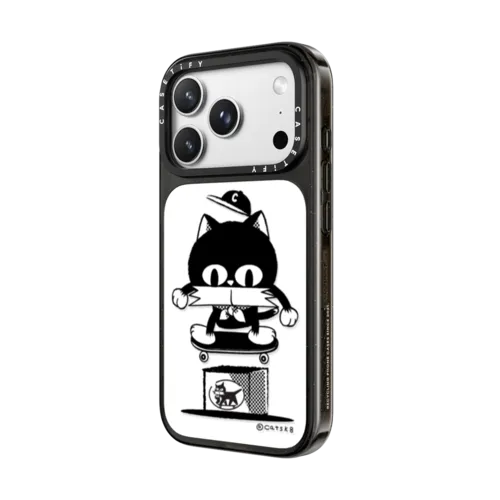 Skateboarding is fun | iPhone 18 Pro Max / Impact Case MagSafe Compatible - Glossy / Glossy Black | Image 2