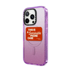 Sustainable - Elliot Ulm | iPhone 16 Pro Max / Impact Case MagSafe Compatible / Glitter Purple | Image 2