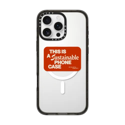 Sustainable - Elliot Ulm | iPhone 16 Pro Max / Impact Case MagSafe Compatible / Black | Image 1