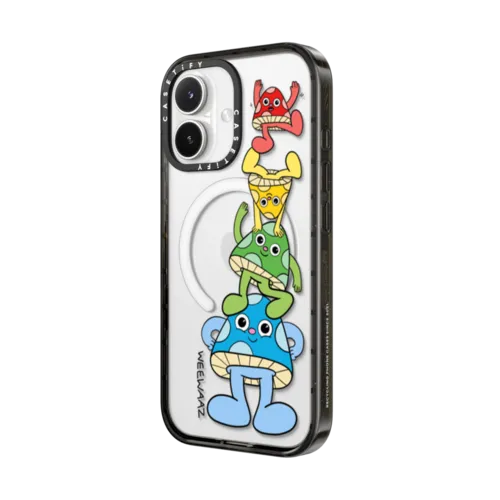 Mushroom Rainbow | iPhone 17 / Impact Case MagSafe Compatible / Black | Image 2