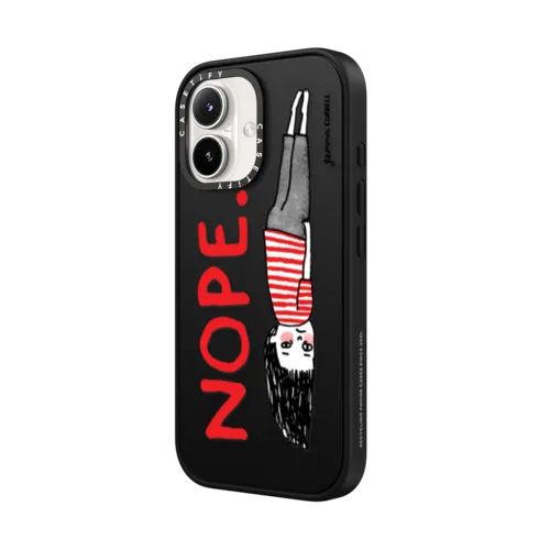 NOPE | iPhone 16 / Impact Case MagSafe Compatible / Matte Black | Image 2