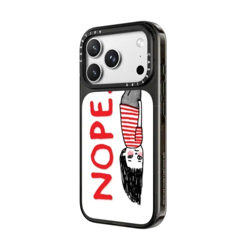 NOPE | iPhone 18 Pro Max / Impact Case MagSafe Compatible - Glossy / Glossy Black | Image 2
