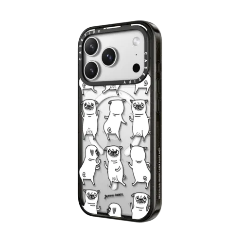 Pug Dance | iPhone 17 Pro Max / Impact Case MagSafe Compatible / Black | Image 2
