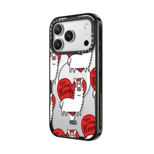 Llovely Llama | iPhone 17 Pro Max / Impact Case MagSafe Compatible / Black | Image 2